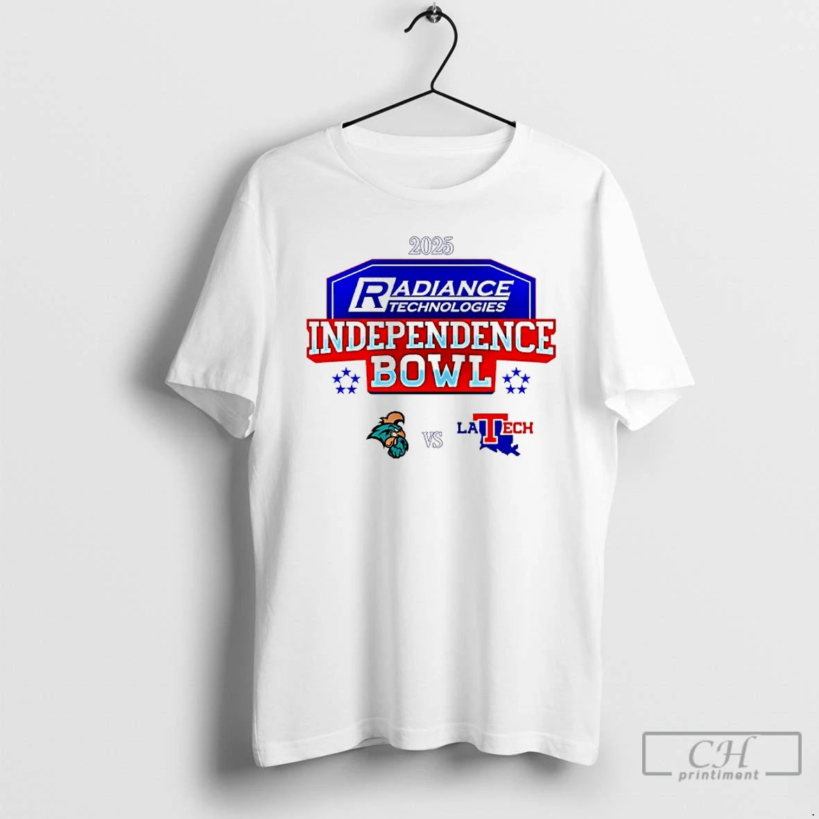 Premium Independence Bowl 2025 Coastal Carolina Vs Louisiana Tech T-Shirts, Hoodie, Sweatshirt | AU01DripNestTees.com