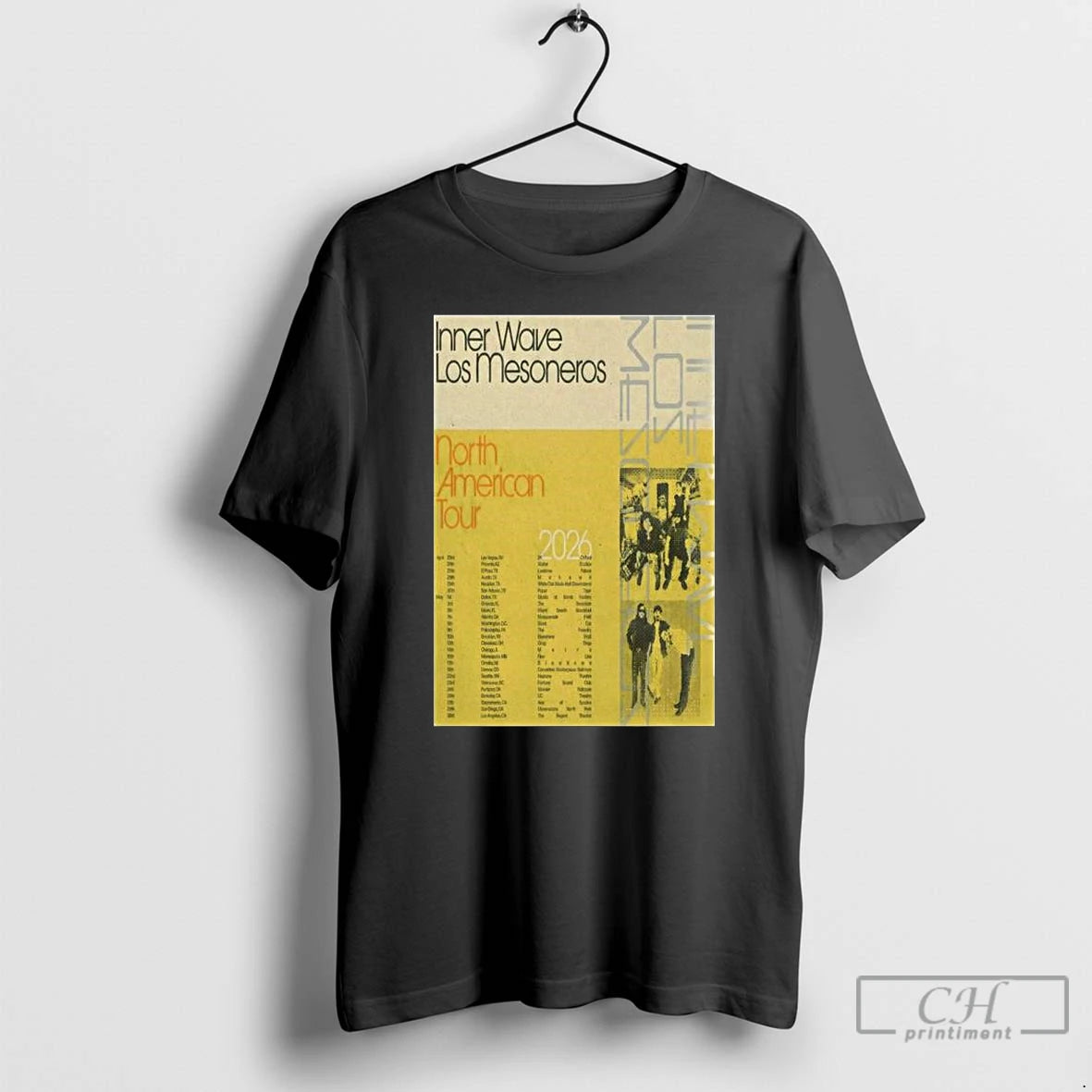 Premium Inner Wave Los Mesoneros North American Tour 2026 T-Shirts, Hoodie, Sweatshirt | AU01DripNestTees.com