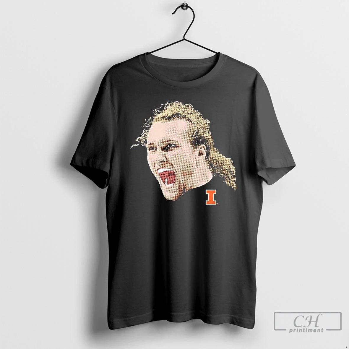 Premium Jake Davis Portrait Head Illinois Fighting Illini T-Shirts, Hoodie, Sweatshirt | AU01DripNestTees.com