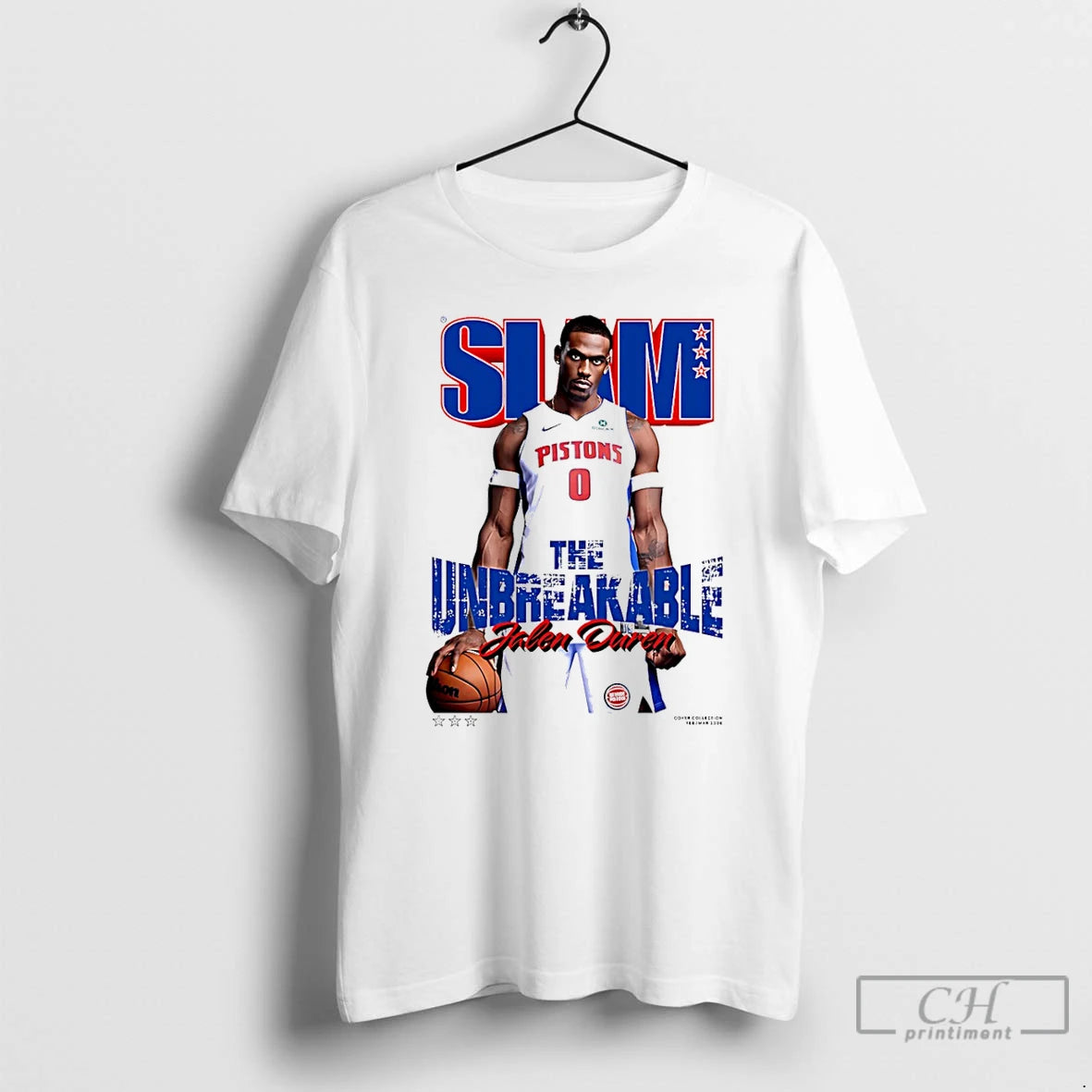 Premium Jalen Duren Detroit Pistons The Unbreakable Slam Cover T-Shirts, Hoodie, Sweatshirt | AU01DripNestTees.com