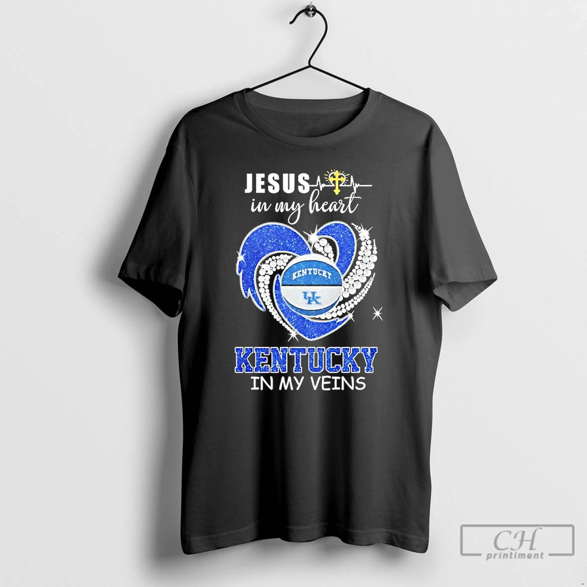 Premium Jesus In My Heart Kentucky Wildcats In My Veins Logo Team T Shirts Sweater Hoodie, Sweatshirt | AU01DripNestTees.com