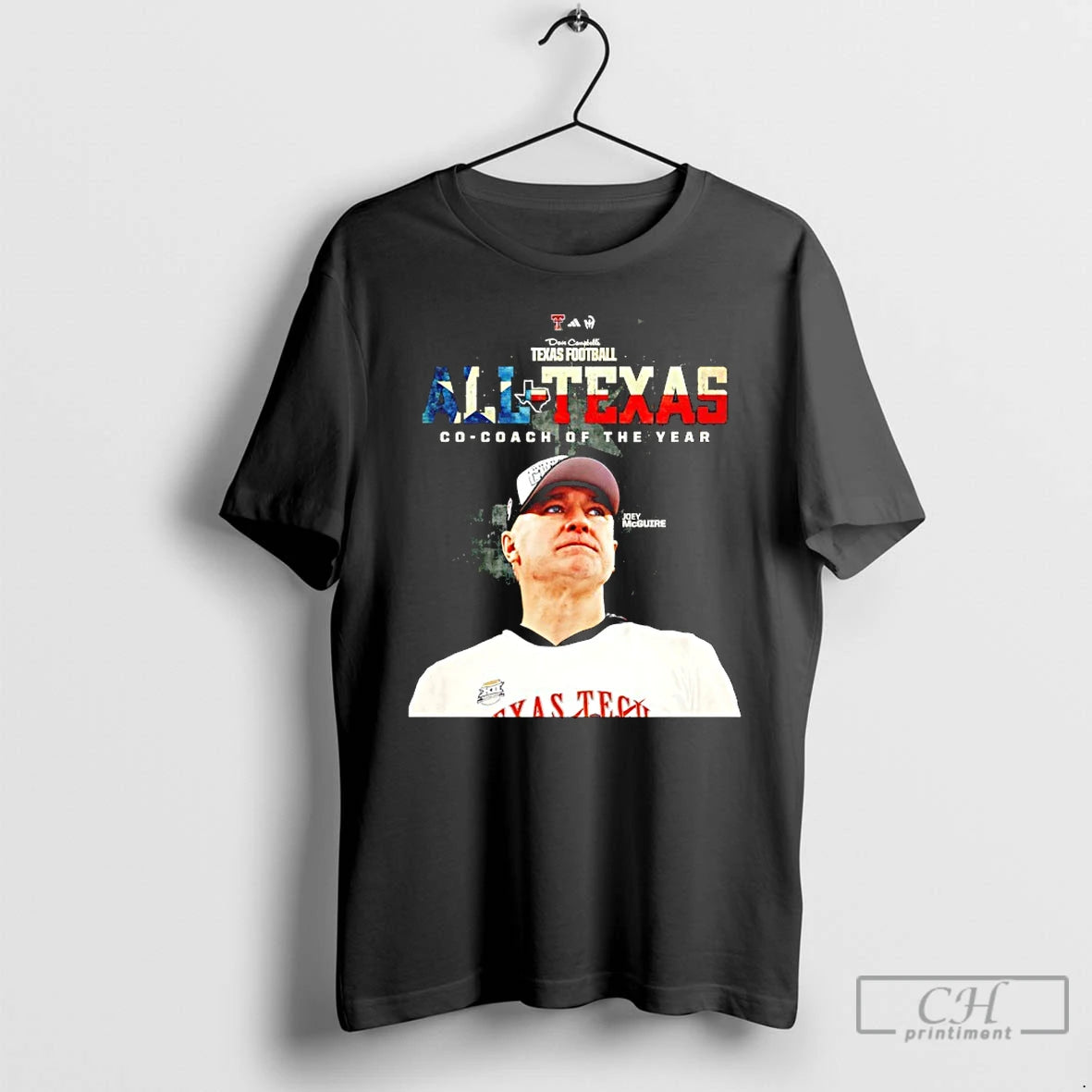 Premium Joey Mcguire Texas Tech Football All Texas Co Coach Of The Year T Shirts Hoodie, Sweatshirt | AU01DripNestTees.com
