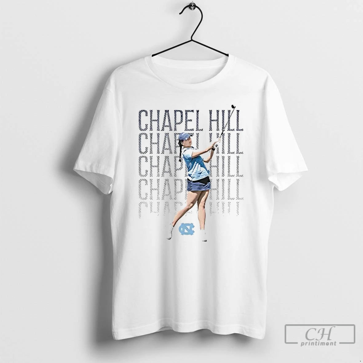 Premium Katie Vu Batting Illustrated Chapel Hill T-Shirts, Hoodie, Sweatshirt | AU01DripNestTees.com