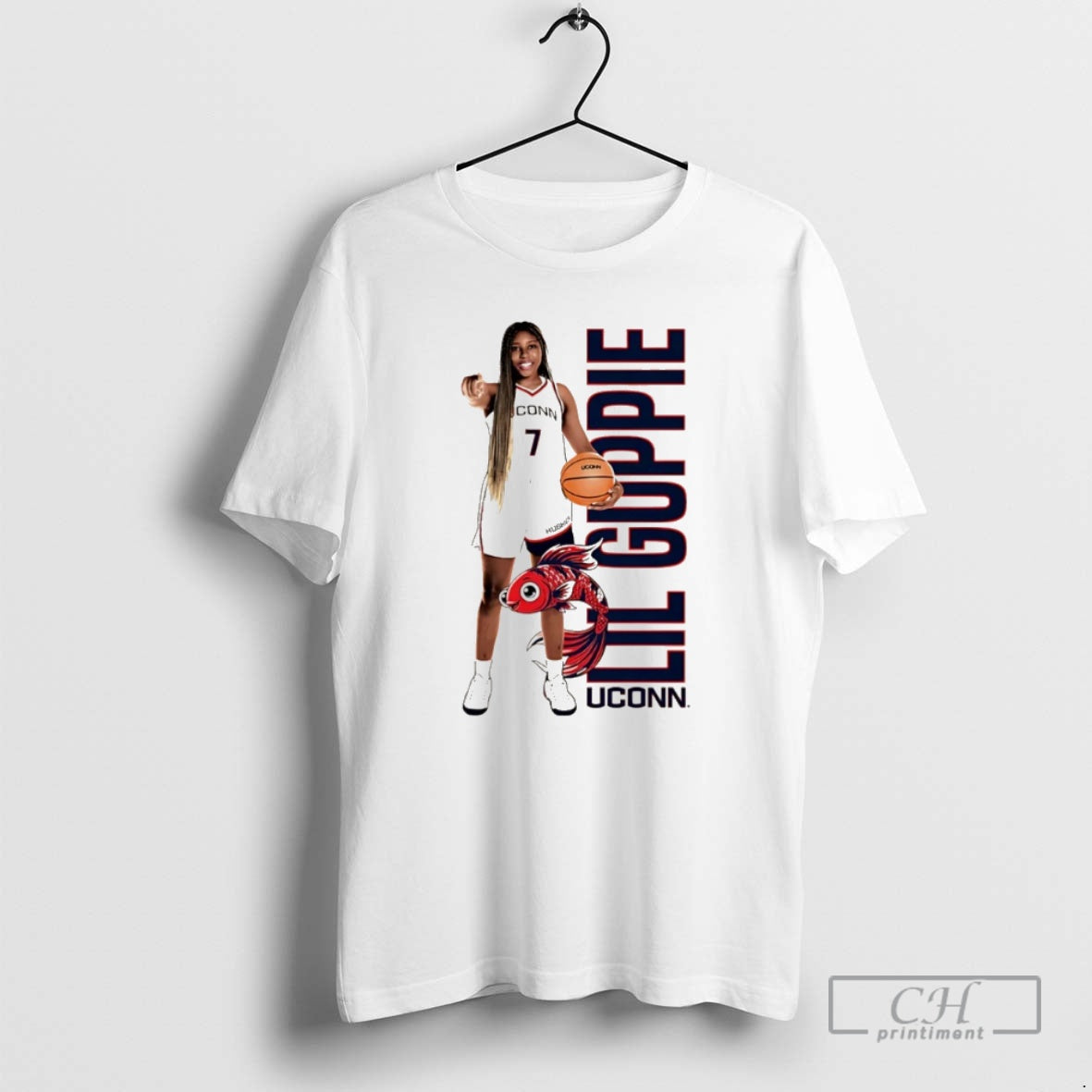Premium Kelis Fisher Uconn Huskies Lil Guppie Christmas Shirt Sweater Hoodie, Sweatshirt | AU01DripNestTees.com