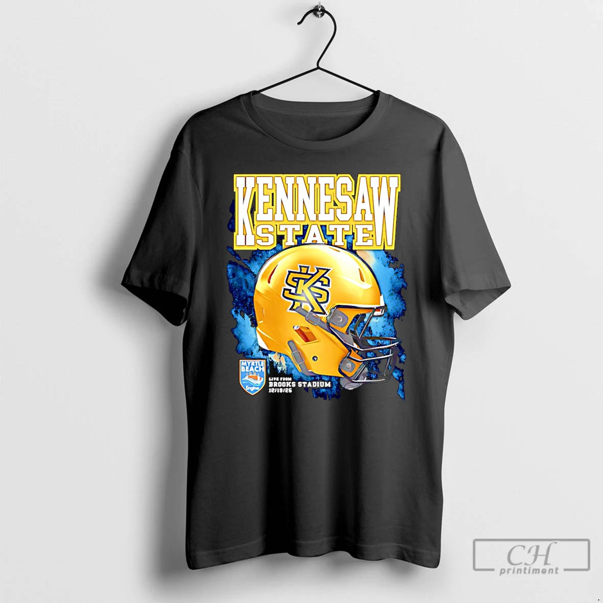 Premium Kennesaw State Owls Ksu Myrtle Beach Bowl 2025 Helmet Christmas T-Shirts, Hoodie, Sweatshirt | AU01DripNestTees.com