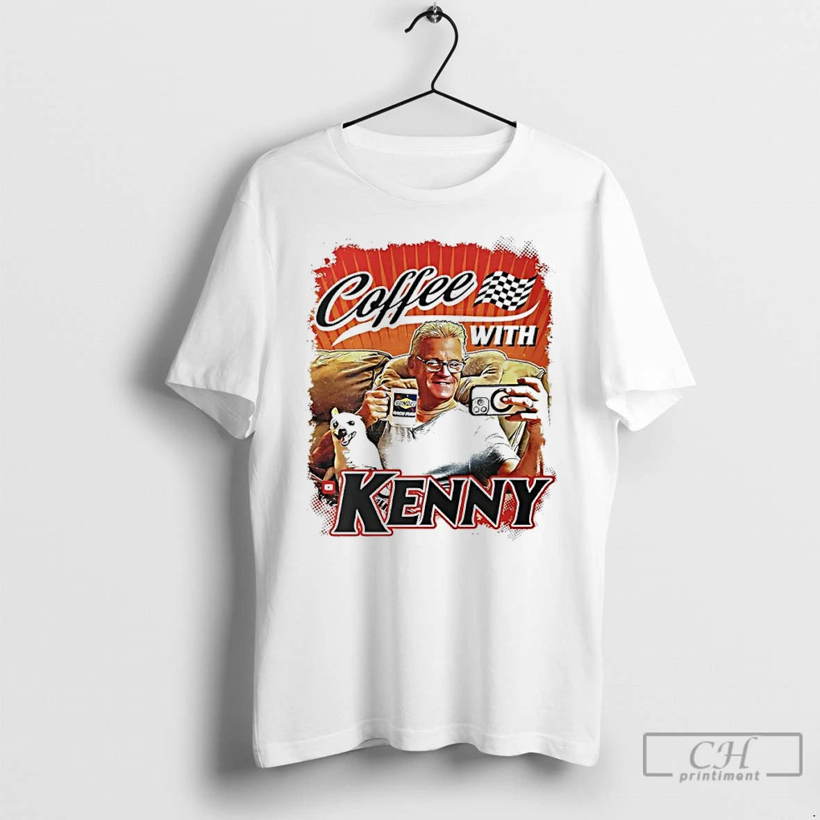 Premium Kenny Wallace Coffee With Kenny Graphic T-Shirts, Hoodie, Sweatshirt | AU01DripNestTees.com
