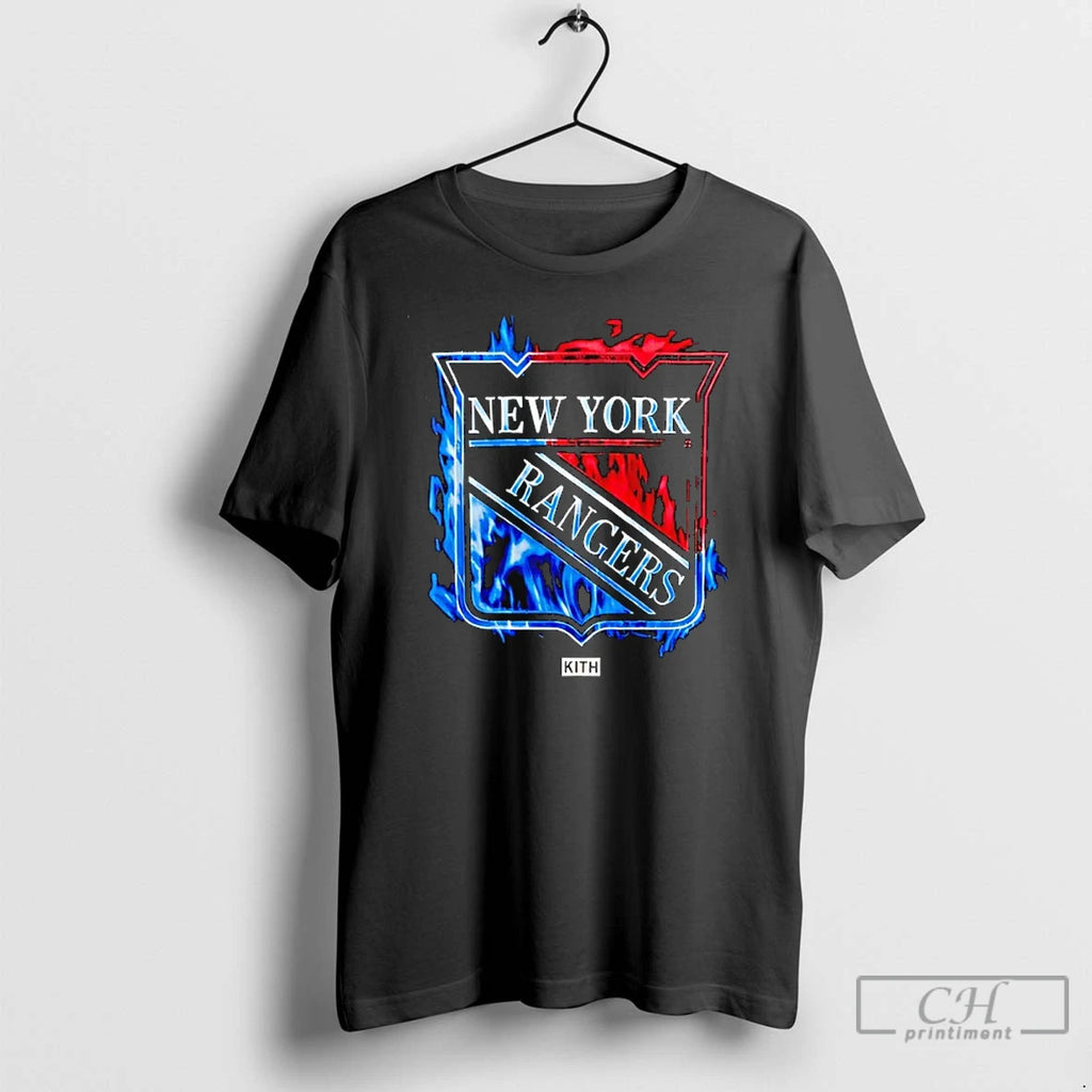 Premium Kith For The New York Rangers Fire Vintage Jones T-Shirts, Hoodie, Sweatshirt | AU01DripNestTees.com