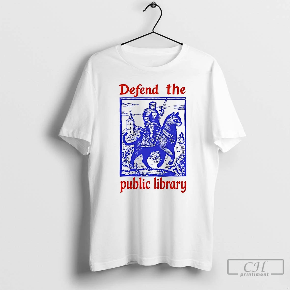 Premium Knight Cat Defend The Public Library T-Shirts, Hoodie, Sweatshirt | AU01DripNestTees.com