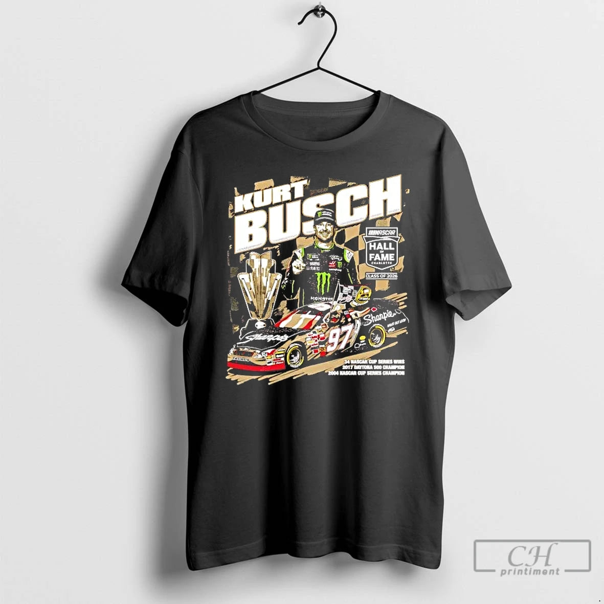 Premium Kurt Busch 2026 Hall Of Fame T-Shirts, Hoodie, Sweatshirt | AU01DripNestTees.com