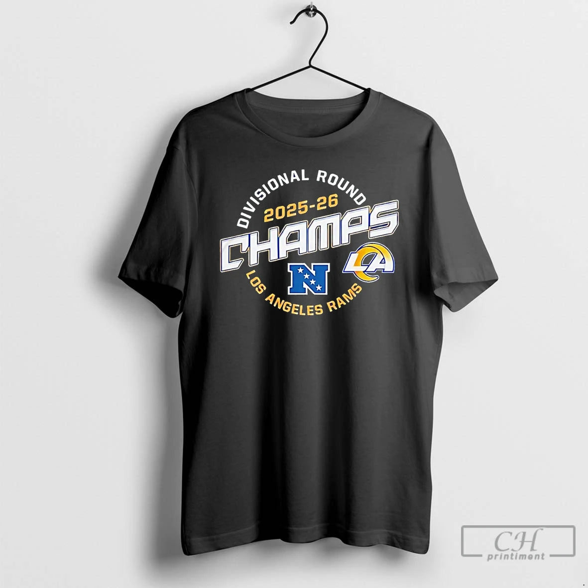 Premium La Rams Champs Divisional Round 2025 26 T-Shirts, Hoodie, Sweatshirt | AU01DripNestTees.com