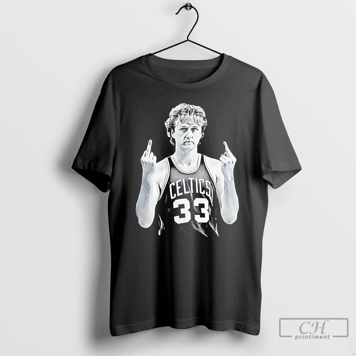 Premium Larry Bird Legend Middle Finger T-Shirts, Hoodie, Sweatshirt | AU01DripNestTees.com