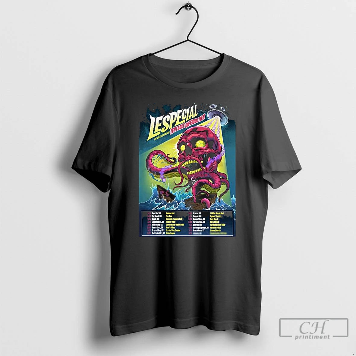 Premium Lespecial Tour Tentacle Difficulties 2026 T-Shirts, Hoodie, Sweatshirt | AU01DripNestTees.com