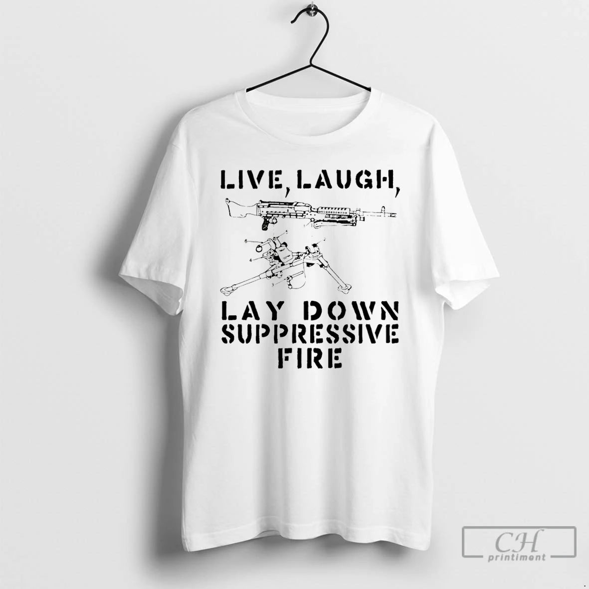 Premium Live Laugh Lay Down Suppressivw Fire T-Shirts, Hoodie, Sweatshirt | AU01DripNestTees.com