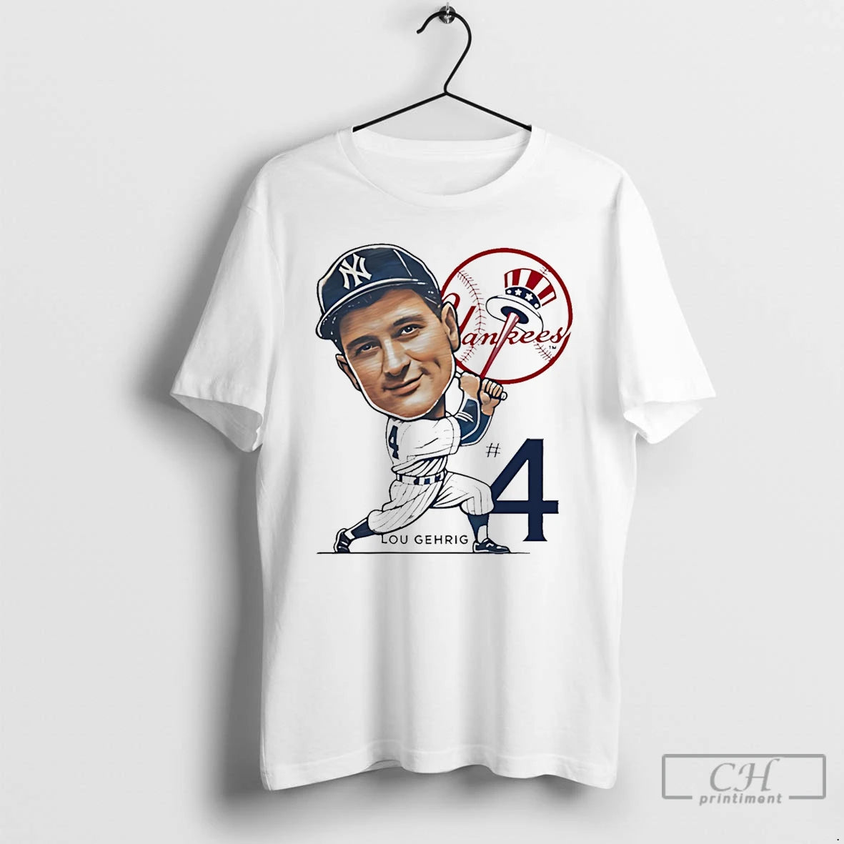 Premium Lou Gehrig New York Yankees Legend Caricature T-Shirts, Hoodie, Sweatshirt | AU01DripNestTees.com