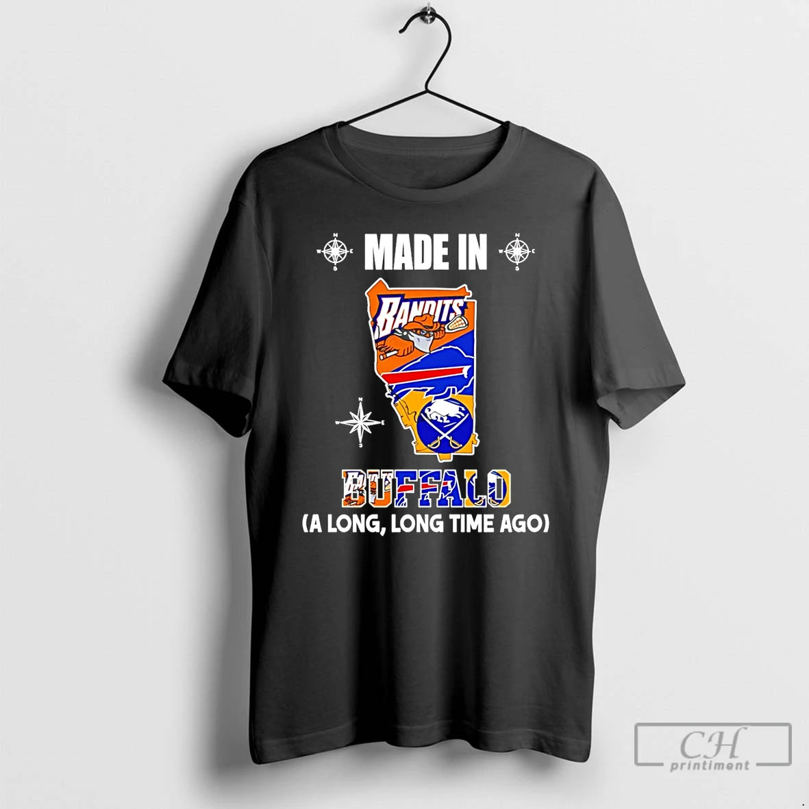 Premium Made In Buffalo A Long Long Time Ago State T-Shirts, Hoodie, Sweatshirt | AU01DripNestTees.com