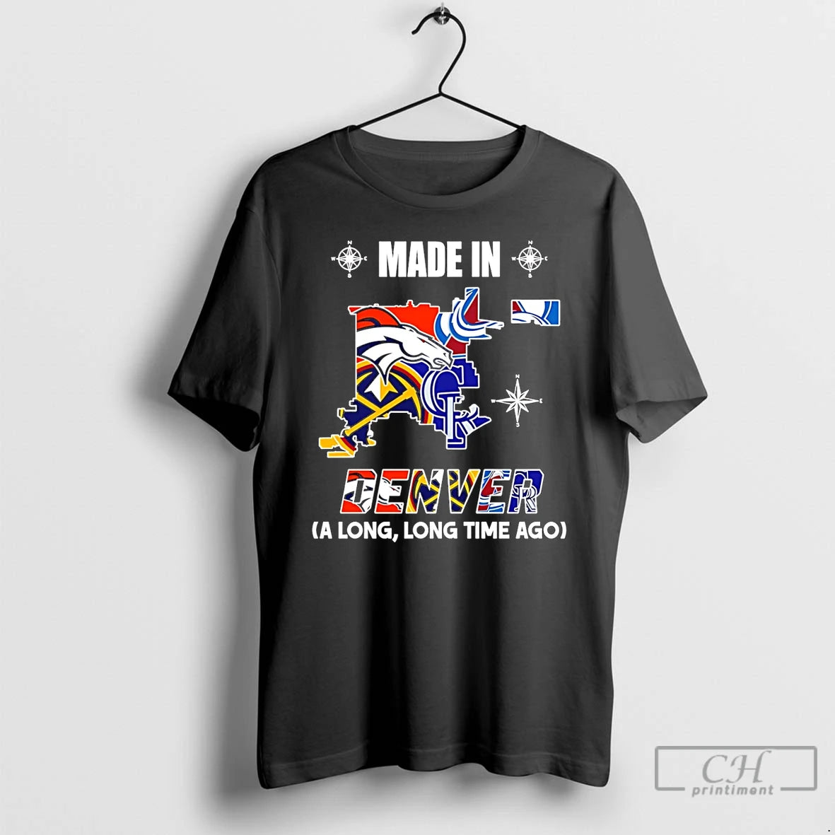 Premium Made In Denver A Long Long Time Ago State T-Shirts, Hoodie, Sweatshirt | AU01DripNestTees.com