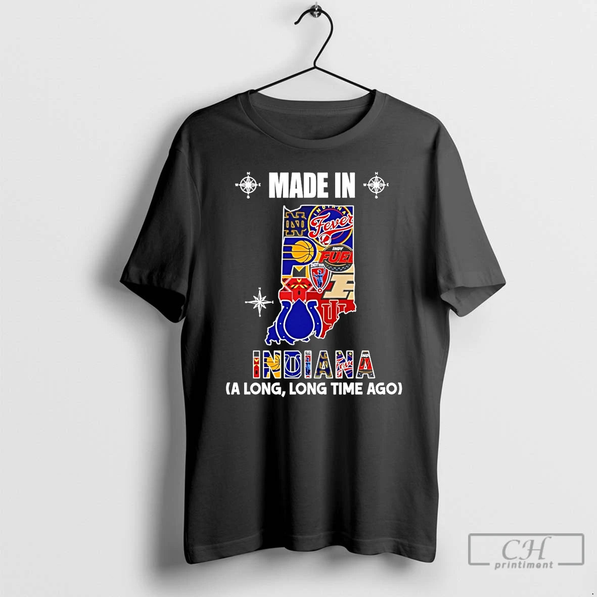 Premium Made In Indiana A Long Long Time Ago State T-Shirts, Hoodie, Sweatshirt | AU01DripNestTees.com
