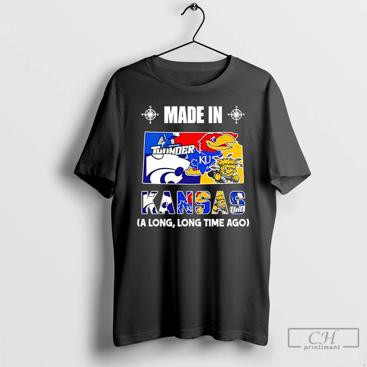Premium Made In Kansas A Long Long Time Ago State T-Shirts, Hoodie, Sweatshirt | AU01DripNestTees.com