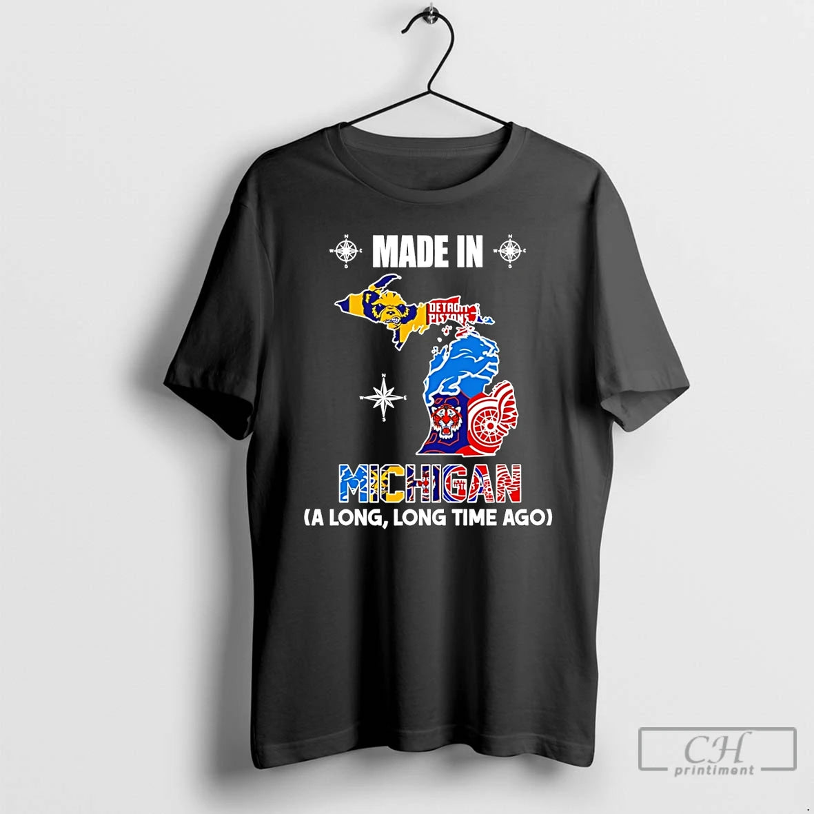 Premium Made In Michigan A Long Long Time Ago State T-Shirts, Hoodie, Sweatshirt | AU01DripNestTees.com