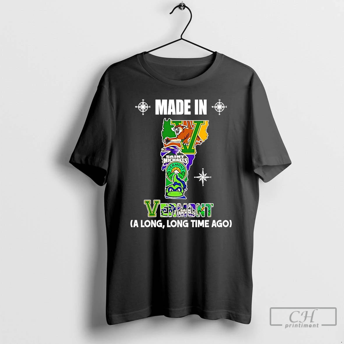 Premium Made In Vermont A Long Long Time Ago State T-Shirts, Hoodie, Sweatshirt | AU01DripNestTees.com