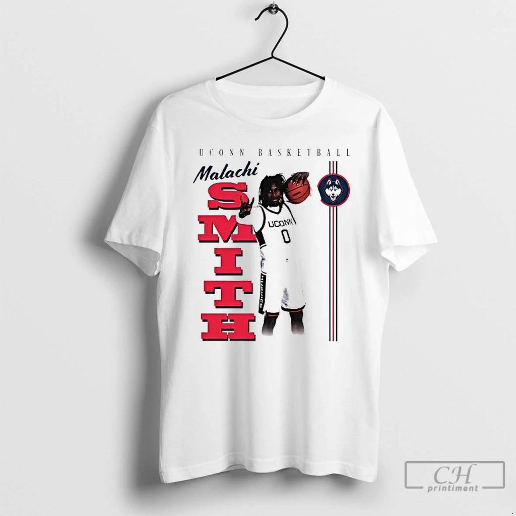 Premium Malachi Smith Illustrated Uconn Basketball T-Shirts, Hoodie, Sweatshirt | AU01DripNestTees.com