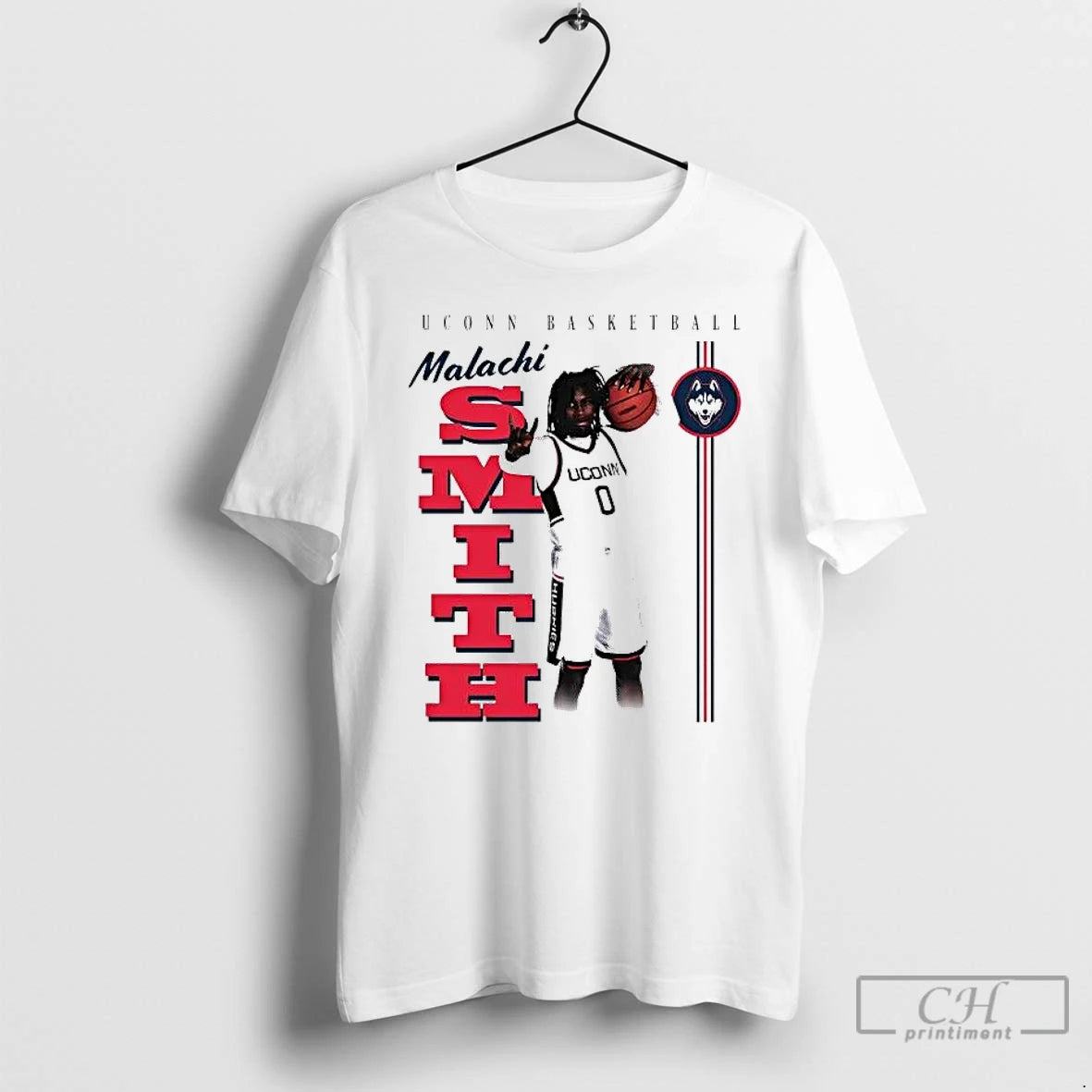 Premium Malachi Smith Illustrated Uconn Basketball T-Shirts, Hoodie, Sweatshirt | AU01DripNestTees.com