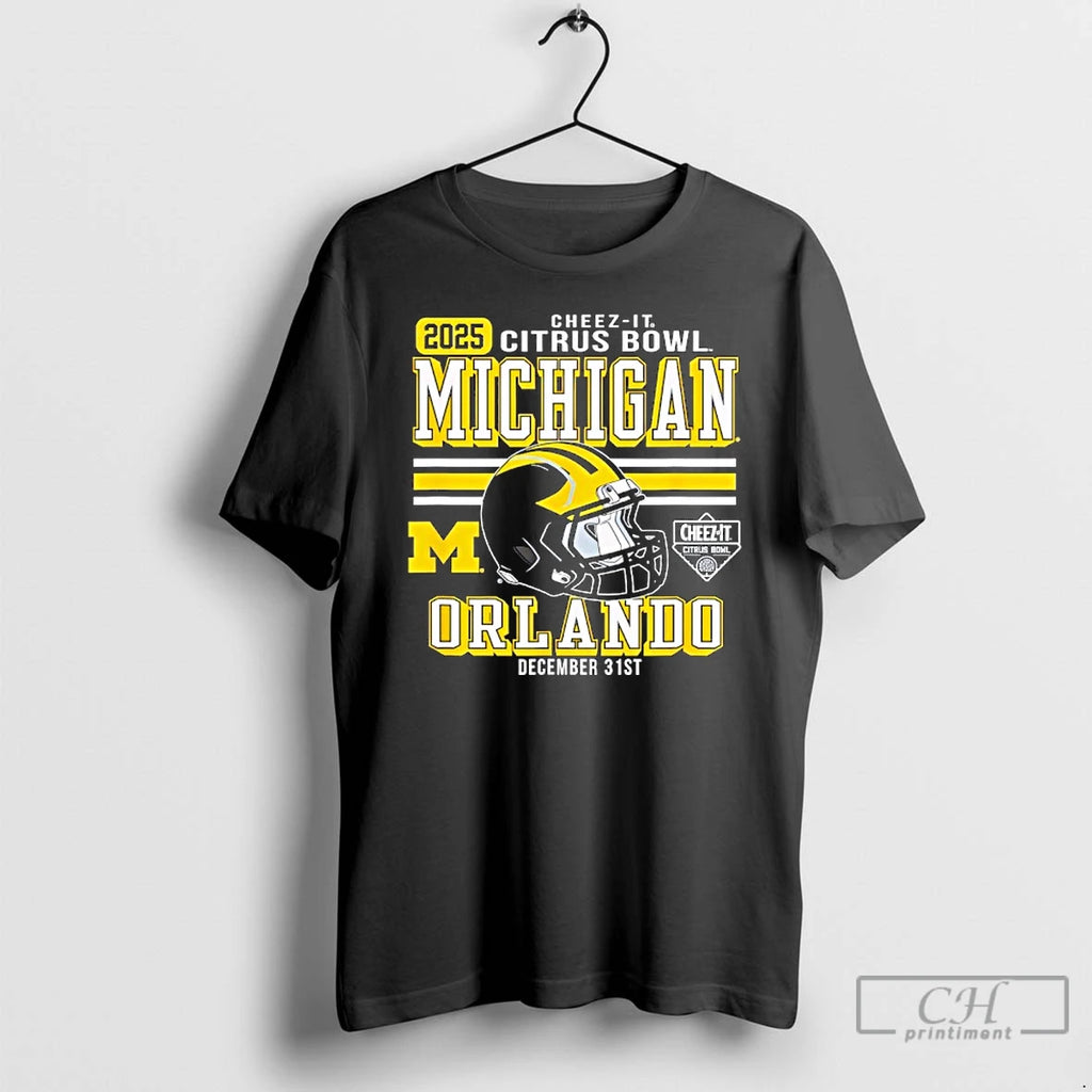 Premium Michigan Wolverines Cheez It Citrus Bowl Michigan 2025 T-Shirts, Hoodie, Sweatshirt | AU01DripNestTees.com