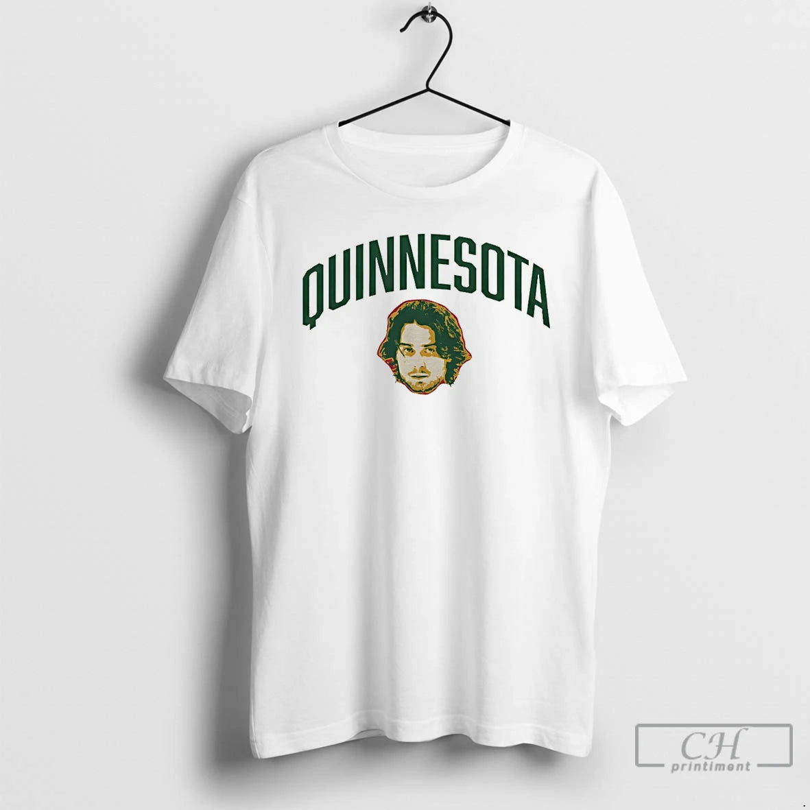 Premium Minnesota Wild Nhl Quinn Hughes Big Head Funny Quinnesota T-Shirts, Hoodie, Sweatshirt | AU01DripNestTees.com