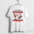 Premium Native American The First Illegal Immigrant In 1492 T-Shirts, Hoodie, Sweatshirt | AU01DripNestTees.com