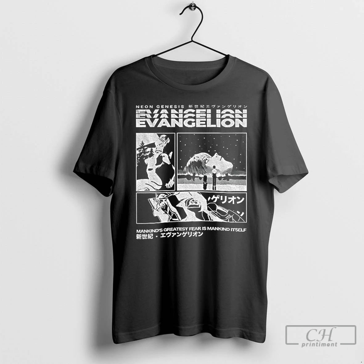 Premium Neon Genesis Evangelion Mankinds Greatest Fear Is Mankind Itself T-Shirts, Hoodie, Sweatshirt | AU01DripNestTees.com