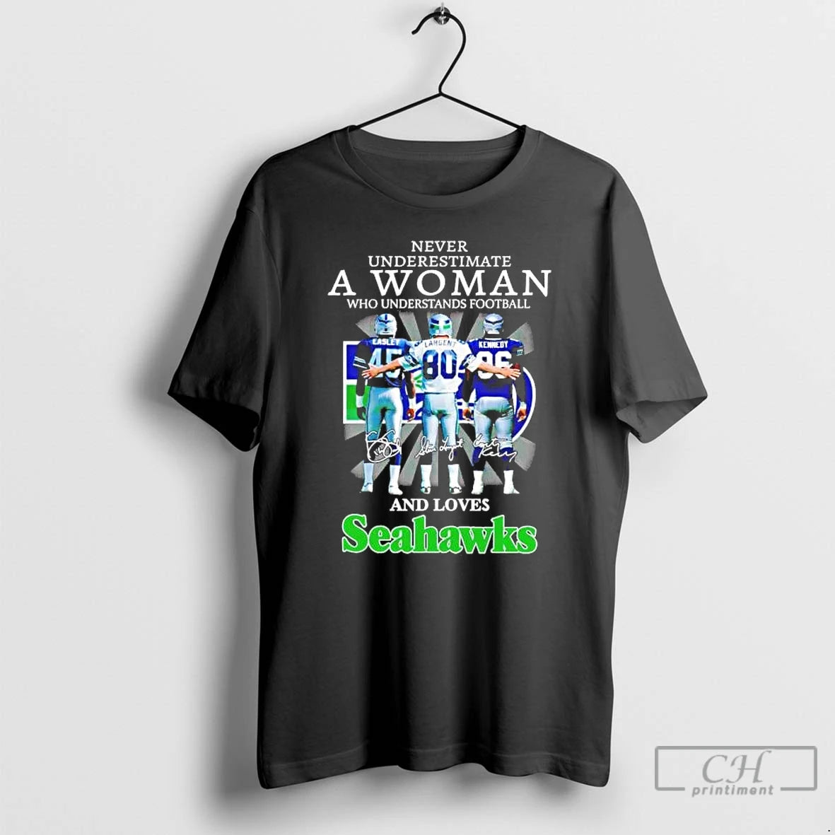 Premium Never Underestimate A Woman Who Understands Football And Loves Seahawks Players T Shirts Sweater Hoodie, Sweatshirt