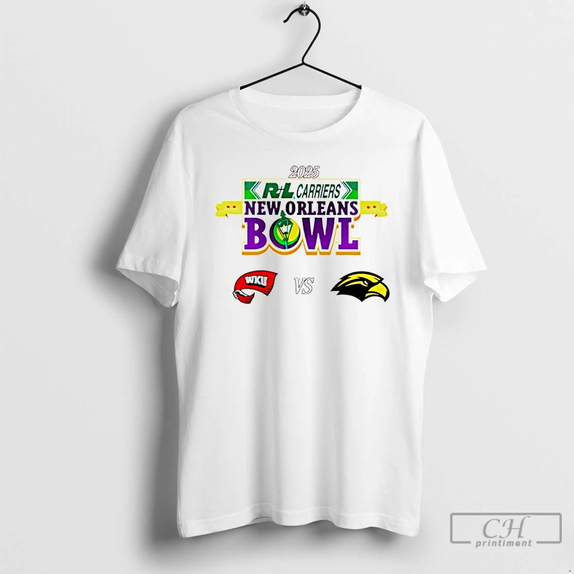 Premium New Orleans Bowl 2025 Western Kentucky Vs Southern Miss T-Shirts, Hoodie, Sweatshirt | AU01DripNestTees.com