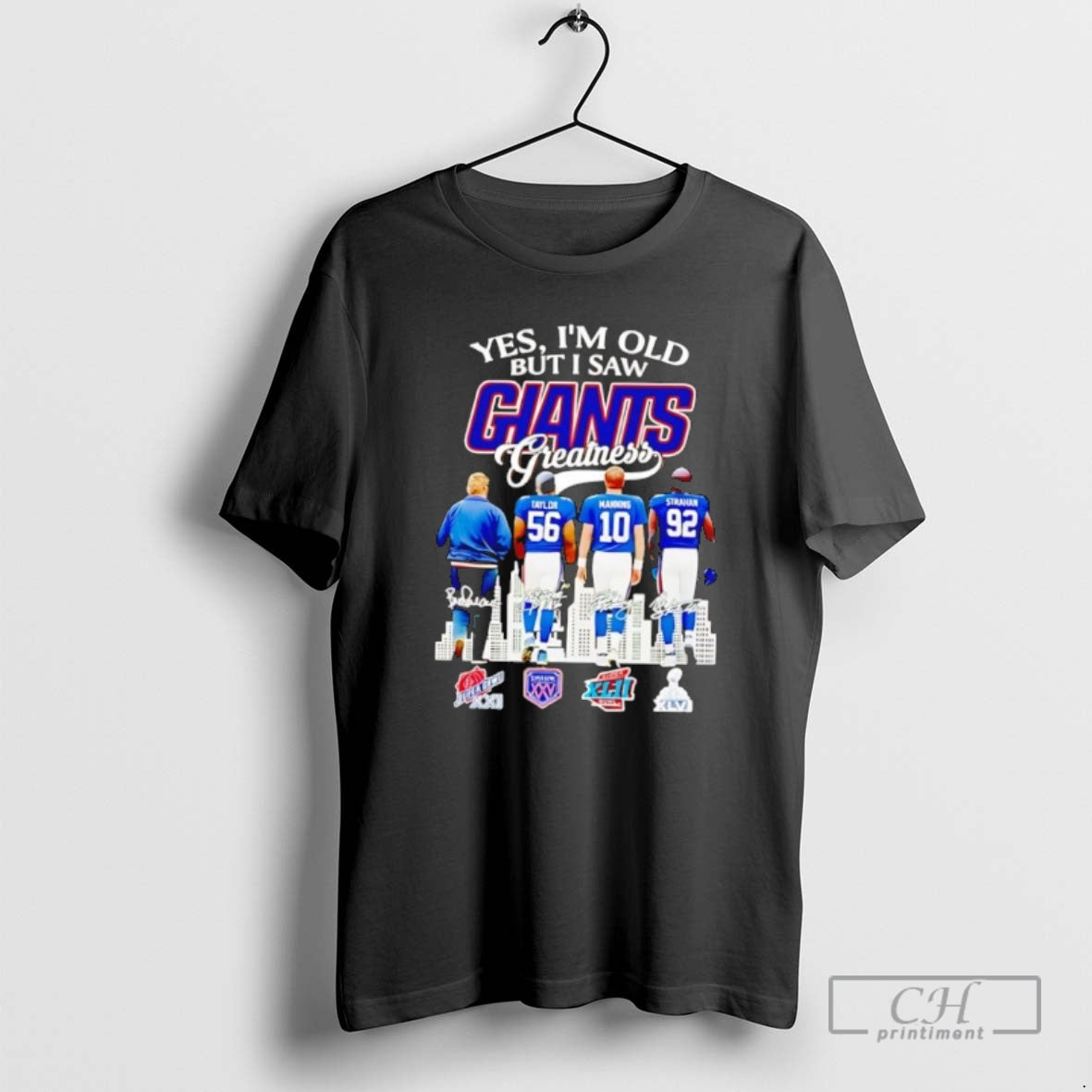 Premium New York Giants Yes I Am Old But I Saw Greatness Giants 2025 Signature T-Shirts, Hoodie, Sweatshirt