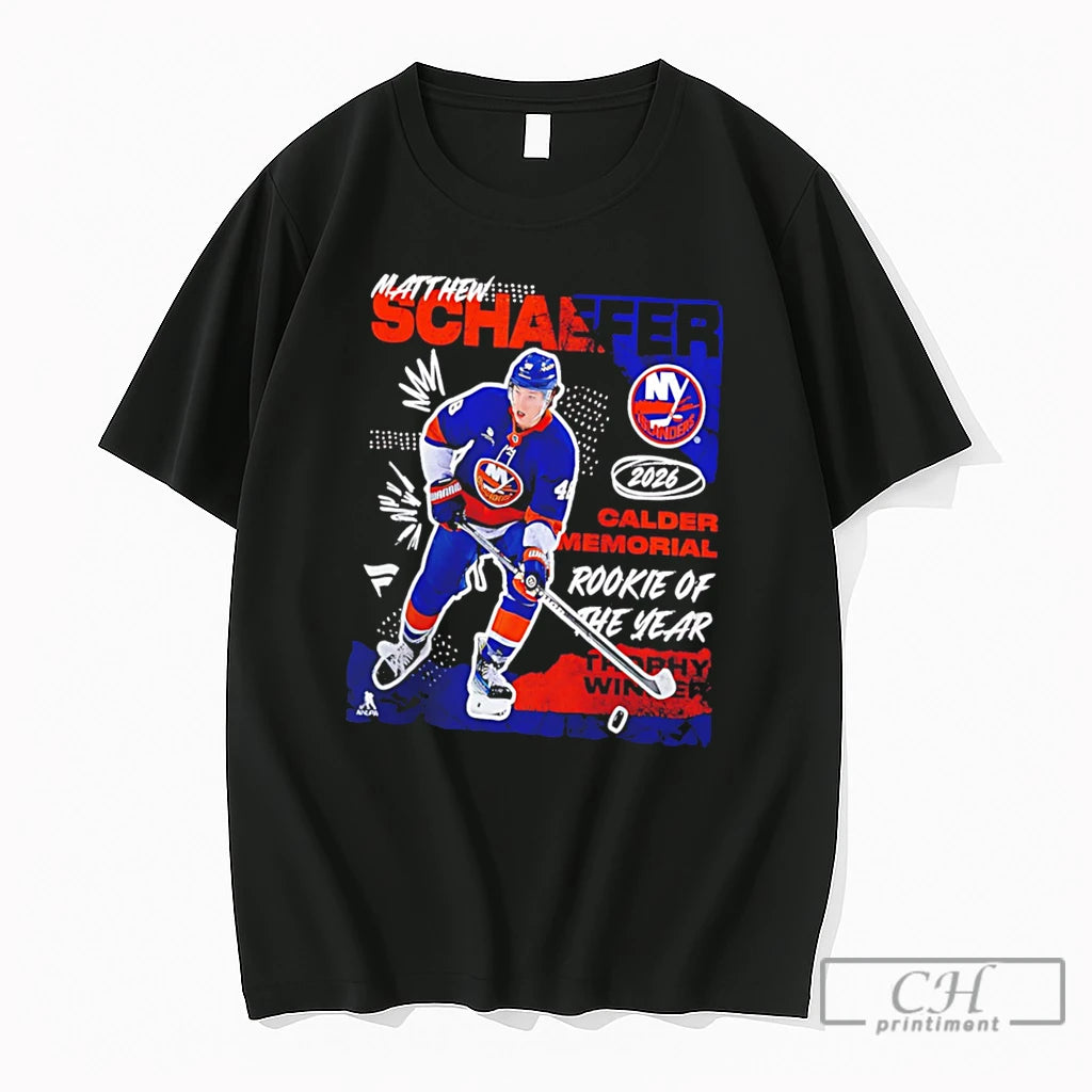 Premium New York Islanders Matthew Schaefer 2026 Calder Memorial Trophy Winner Tee T Shirts Sweater