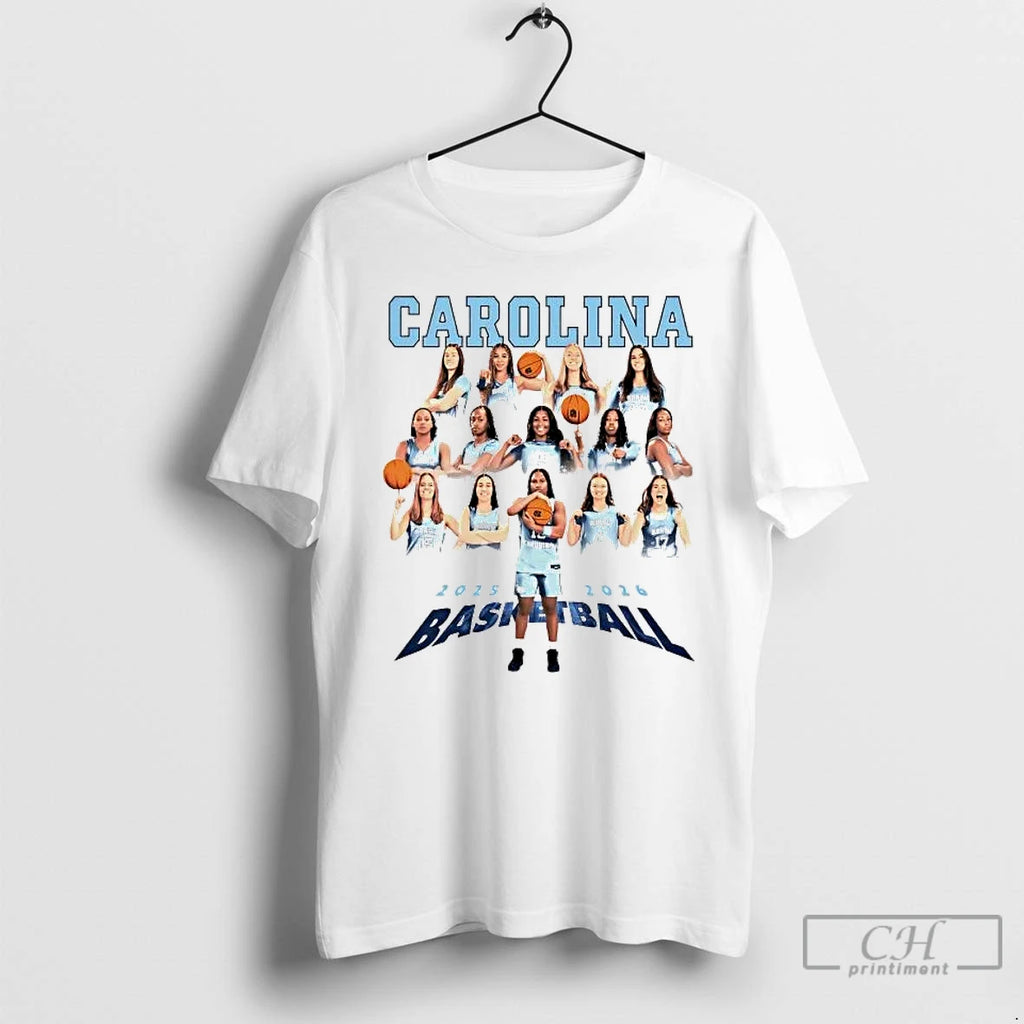 Premium North Carolina Womens Basketball 2026 Team Players T-Shirts, Hoodie, Sweatshirt | AU01DripNestTees.com