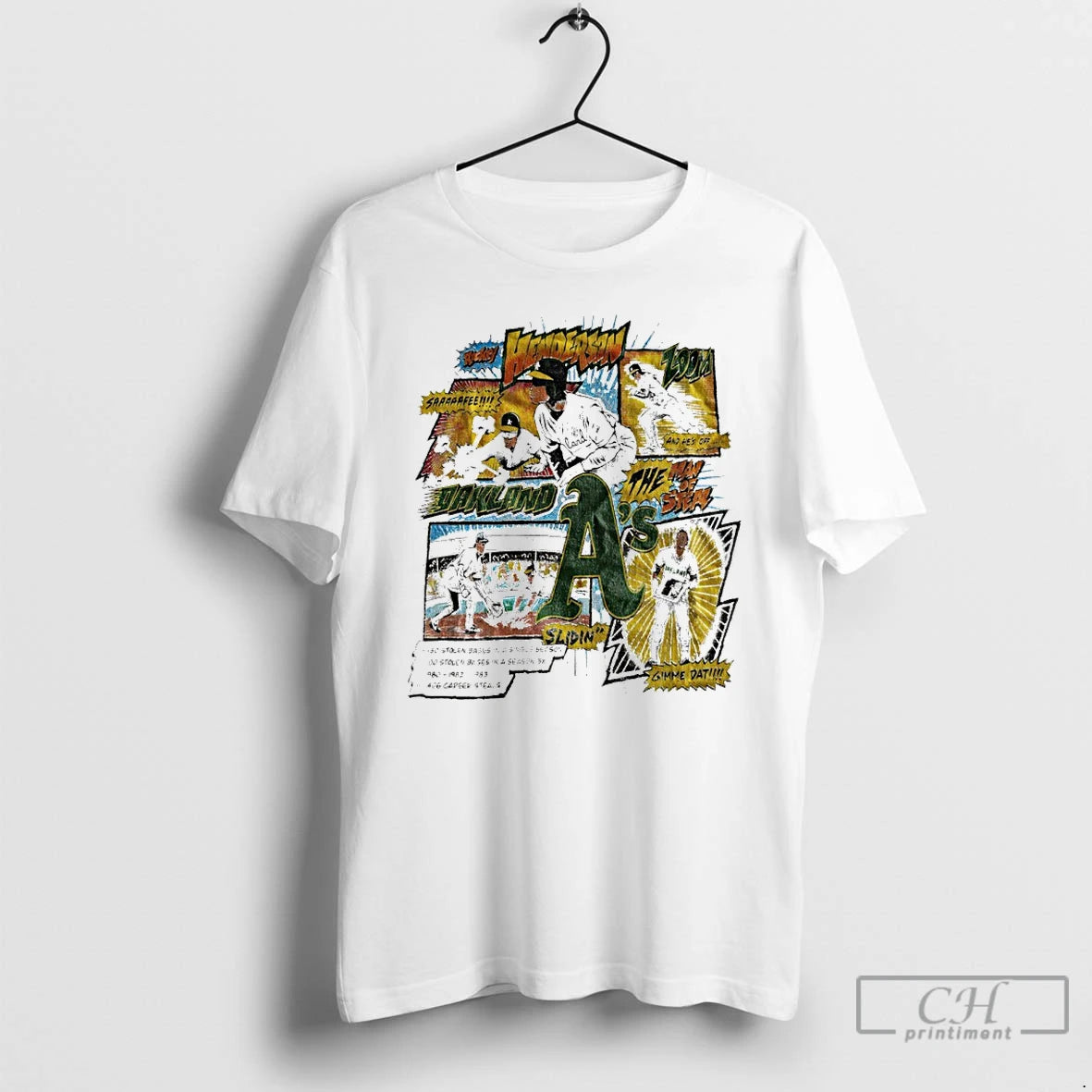 Premium Oakland Athletics Rickey Henderson Comics Vintage T-Shirts, Hoodie, Sweatshirt | AU01DripNestTees.com