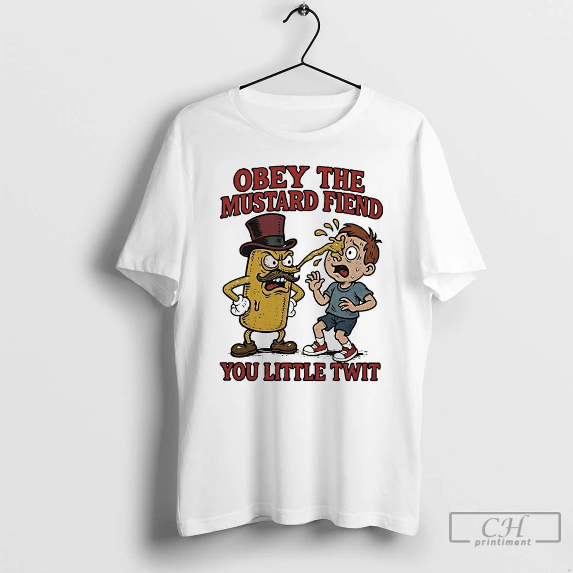 Premium Obey The Mustard Fiend You Little Twit Funny T-Shirts, Hoodie, Sweatshirt | AU01DripNestTees.com
