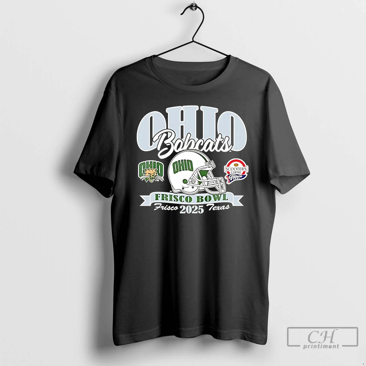 Premium Ohio Bobcats 2025 Frisco Bowl Texas T-Shirts, Hoodie, Sweatshirt | AU01DripNestTees.com