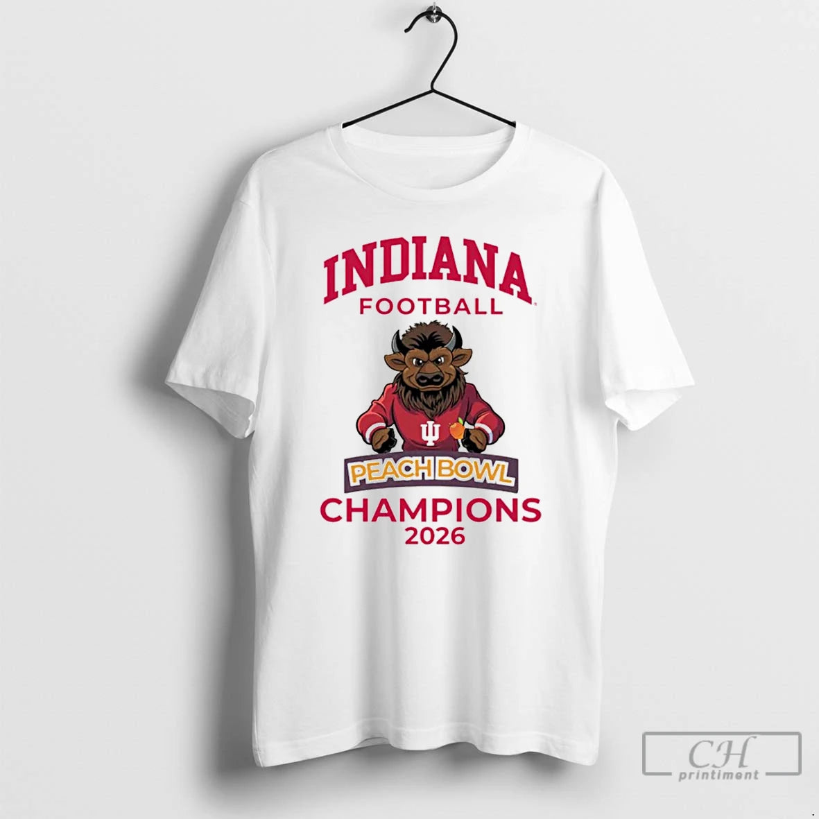 Premium Peach Bowl Champions 2026 Indiana Football T-Shirts, Hoodie, Sweatshirt | AU01DripNestTees.com