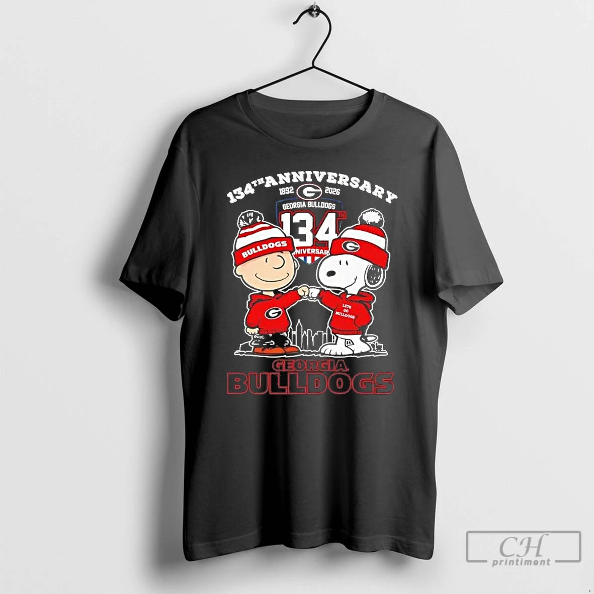 Premium Peanuts Georgia Bulldogs 134th Anniversary 1892 2026 Fist Bump T-Shirts, Hoodie, Sweatshirt | AU01DripNestTees.com