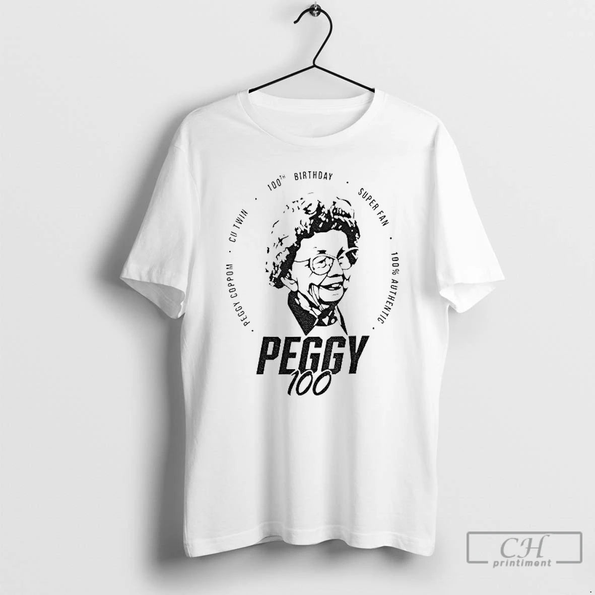 Premium Peggy Coppom Cu Twin 100th Birthday Super Fan 100 Peggy 100 T Shirts Sweater Hoodie, Sweatshirt