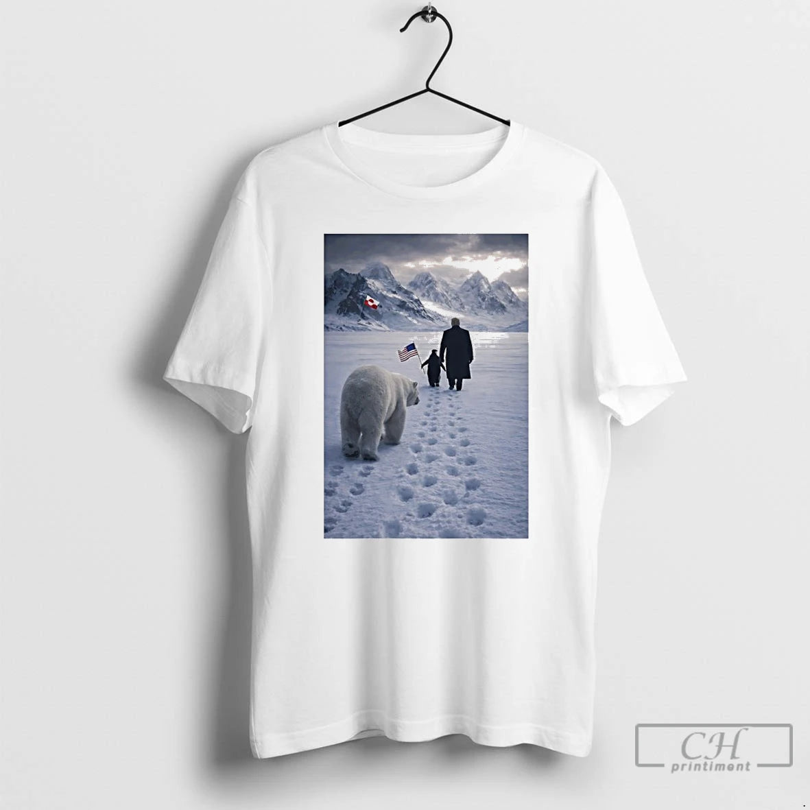 Premium Penguin With Trump And Polar Bear Greenland T-Shirts, Hoodie, Sweatshirt | AU01DripNestTees.com