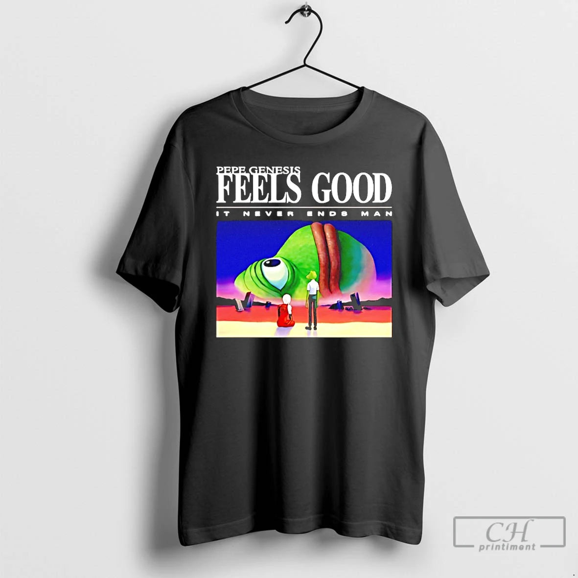 Premium Pepe Genesis Feels Good It Never Ends Man T-Shirts, Hoodie, Sweatshirt | AU01DripNestTees.com