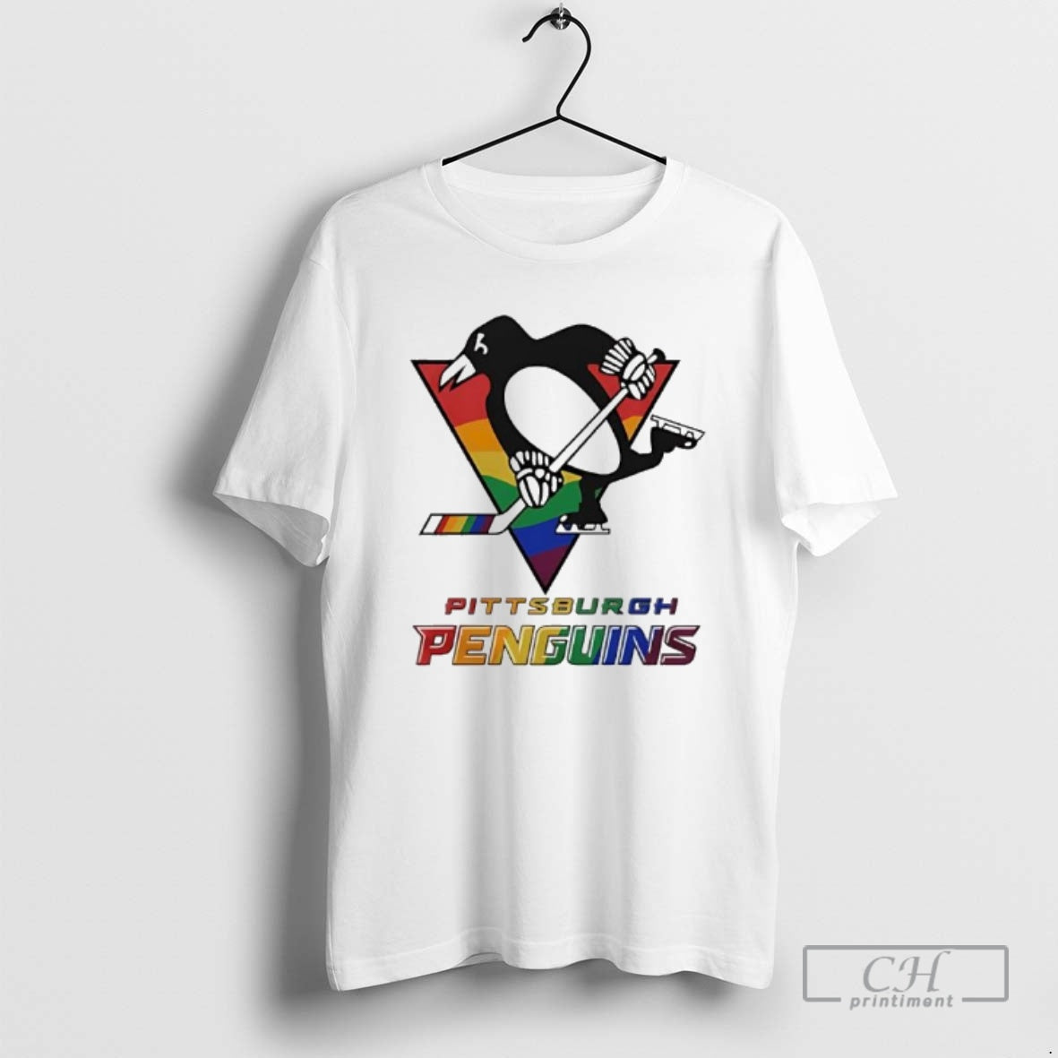 Premium Pittsburgh Penguins Atlanta Essentials 2025 Pride Flag Graphic Shirt Sweater Hoodie, Sweatshirt