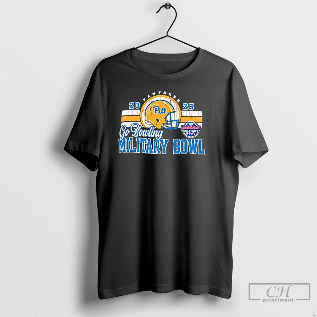 Premium Pittsburgh Pitt Football 2025 Military Bowl Go Bowling T-Shirts, Hoodie, Sweatshirt | AU01DripNestTees.com