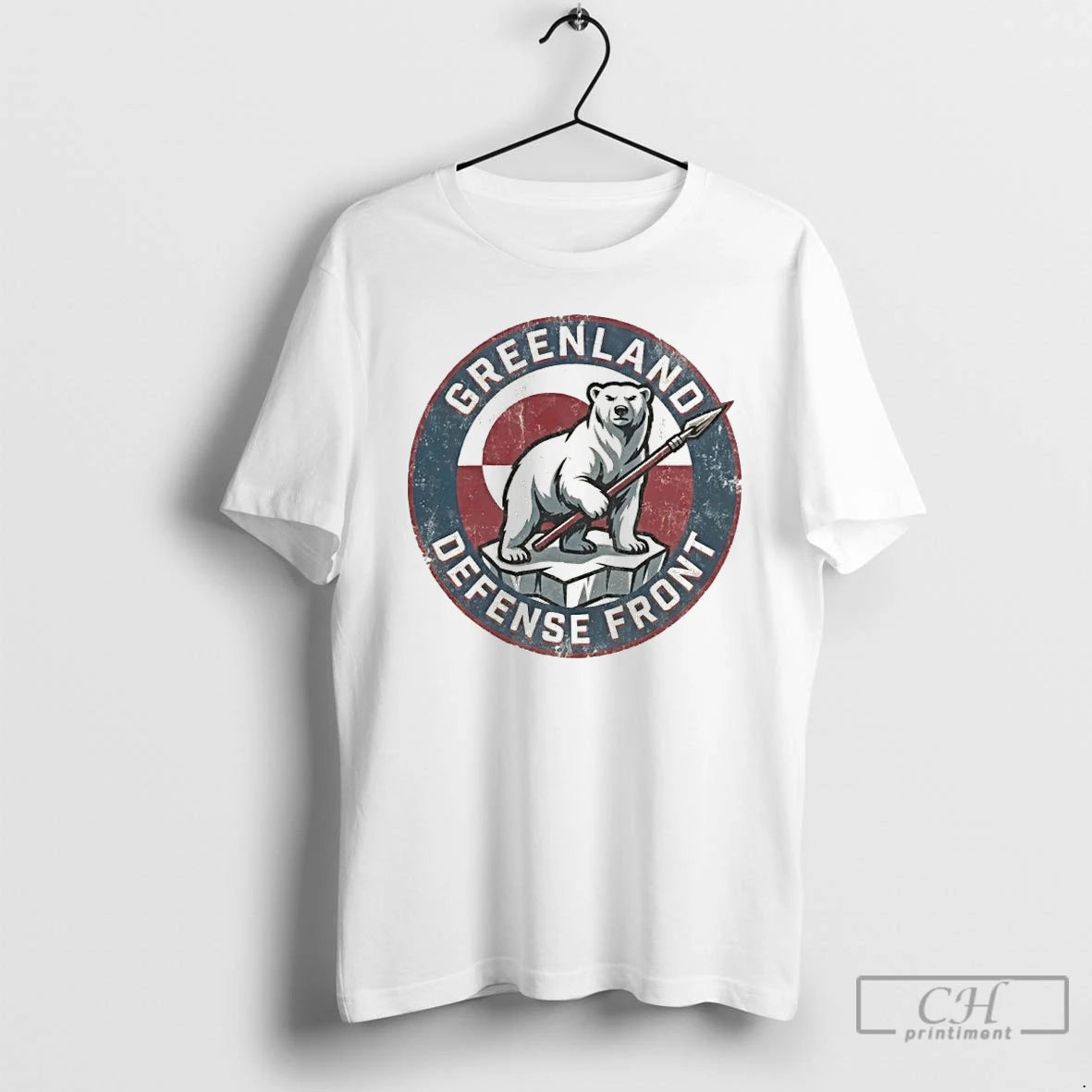 Premium Polar Bear Greenland Defense Front Hands Off Greenland Logo T-Shirts, Hoodie, Sweatshirt | AU01DripNestTees.com