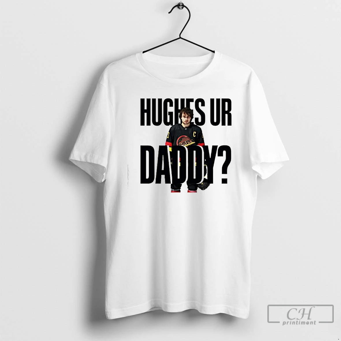 Premium Quinn Hughes Ur Daddy Graphic T-Shirts, Hoodie, Sweatshirt | AU01DripNestTees.com