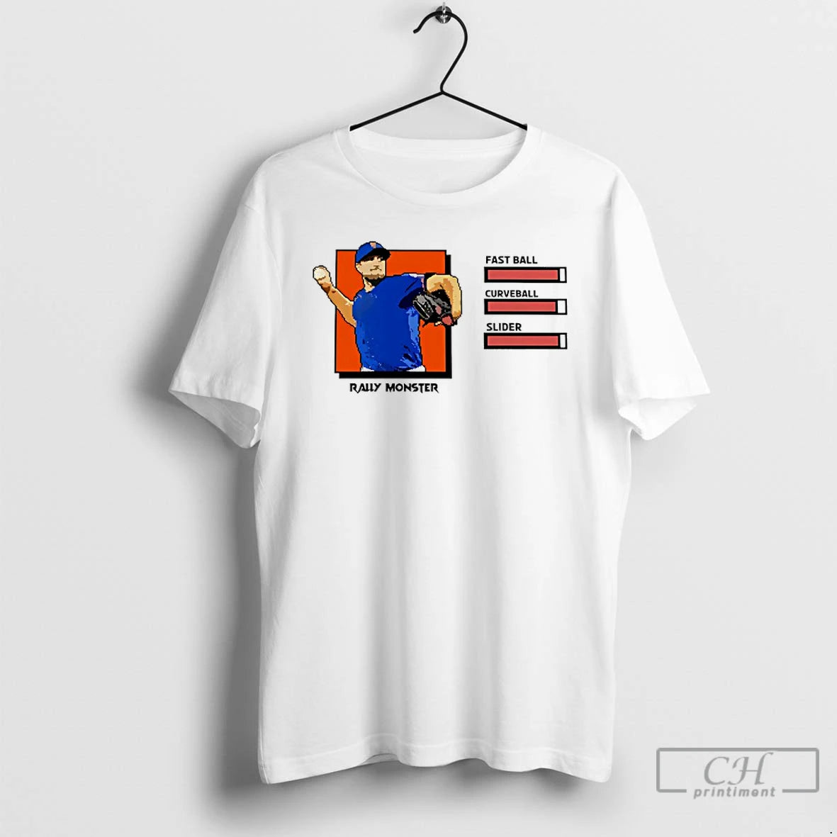 Premium Rally Monster Fastball Curveball Slider T-Shirts, Hoodie, Sweatshirt | AU01DripNestTees.com