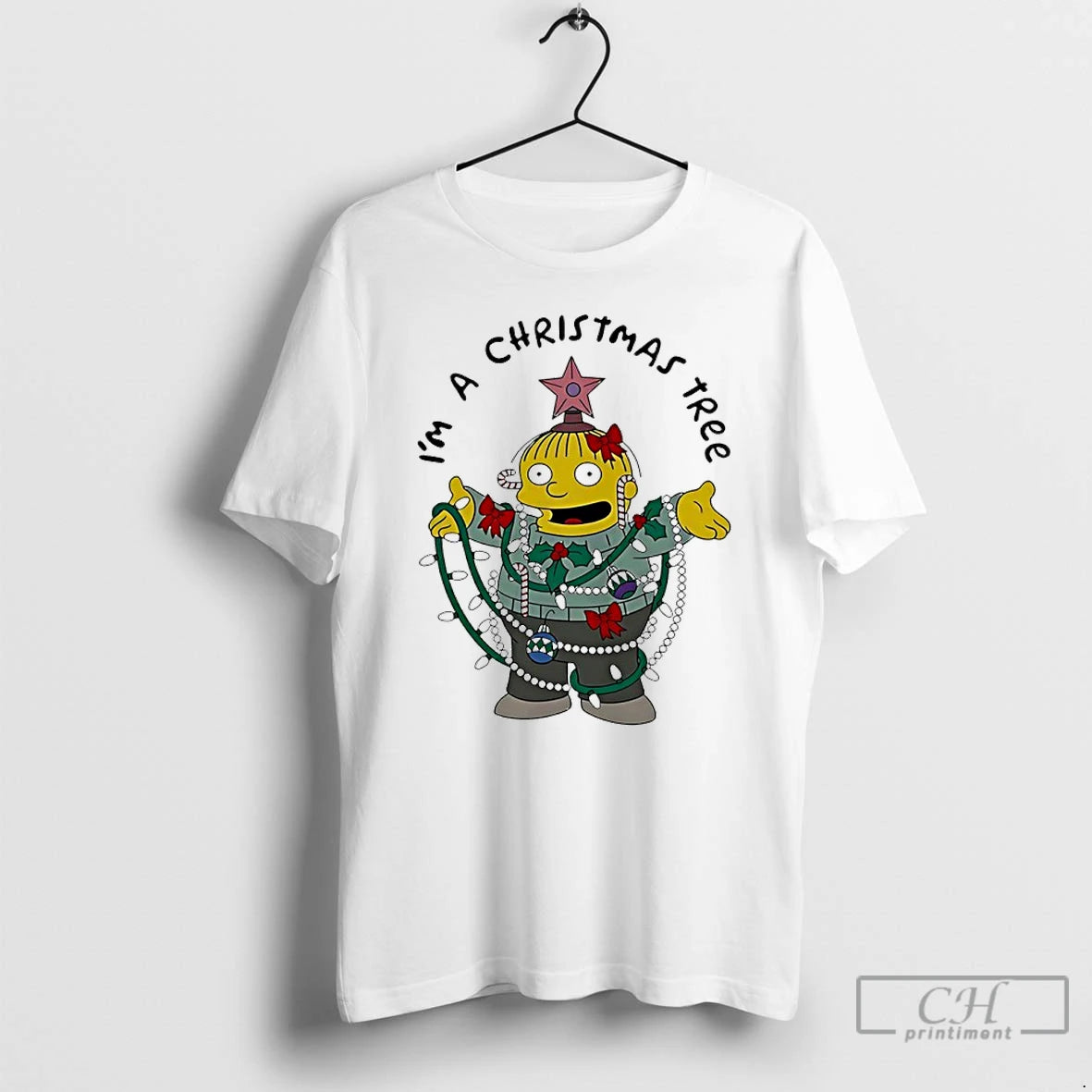 Premium Ralph Wiggum Im A Christmas Tree T-Shirts, Hoodie, Sweatshirt | AU01DripNestTees.com