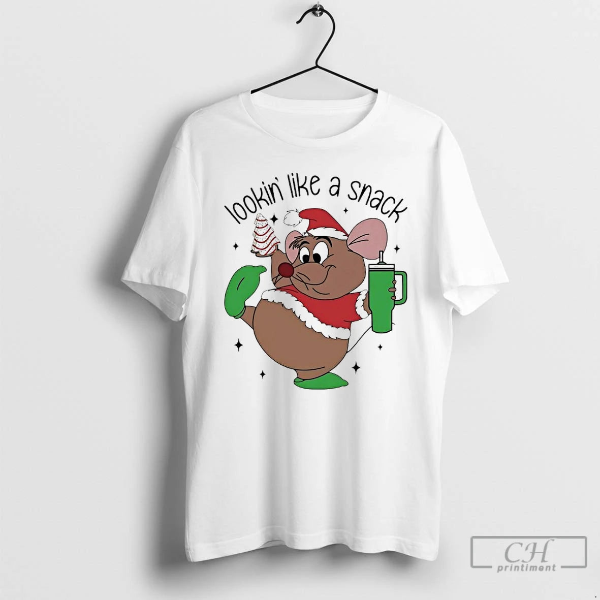 Premium Rat Santa Looking Like A Snack Christmas T-Shirts, Hoodie, Sweatshirt | AU01DripNestTees.com